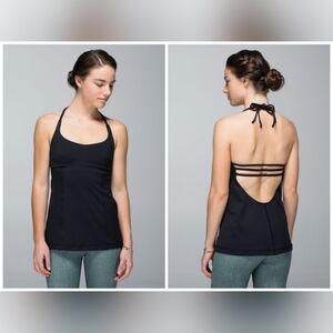 Lululemon Wandering Yogi Halter Top Black